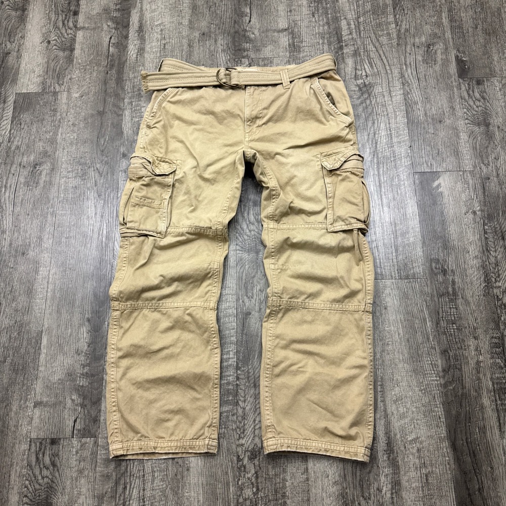 Vtg Y2K Urban Pipeline Baggy Cargo Pants Sz 38x31